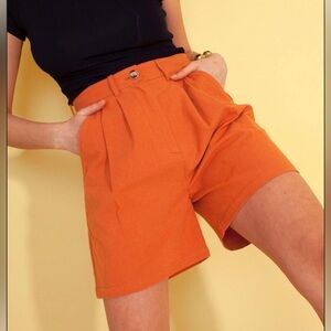 NWT L.F.Markey Henry Shorts Burnt Orange Size 6